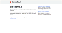Desktop Screenshot of bialadama.pl